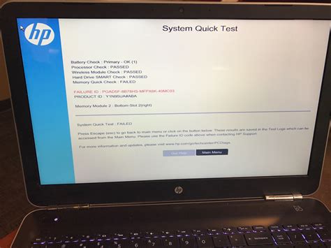 hp storage check failed why